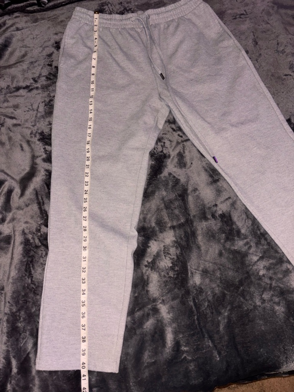 Mens Grey Jogger Bottoms with Drawstring